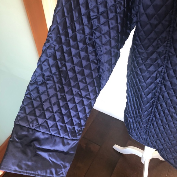 DENNIS BASSO blue silk quilted jacket - Picture 9 of 10